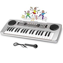 LYBALL Kids Piano 37 Keys Multi-Function Keyboard Organ Electronic Piano with Microphone & M ...