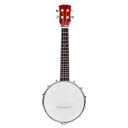 Lykos Top Grade Exquisite Professional Wood Metal 4/5/6-string Banjo White & Wood Color (4-S ...