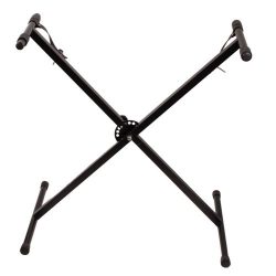 X Style Classic Single-tube X-type Keyboard Bench Stand and Adjustablend with Locking Straps