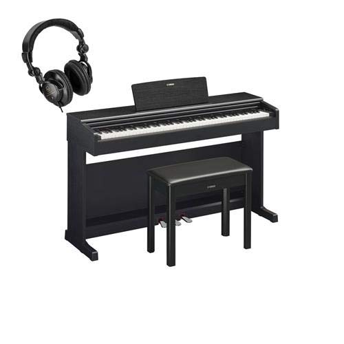 Yamaha Arius YDP-144 88-Key Traditional Console Digital Piano with Bench & PA150 AC Power Ad ...