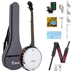 Kmise 5 String Banjo Remo Head Closed Sapele Back With Bag Tuner Strap Strings Pickup Picks Rule ...